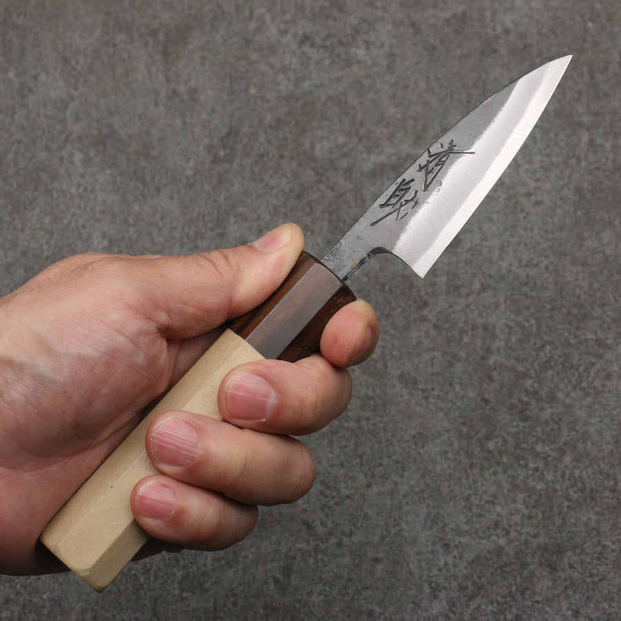 Seisuke Hamono Blue #1 Kurouchi 75mm Paring Knife - The Sharp Chef