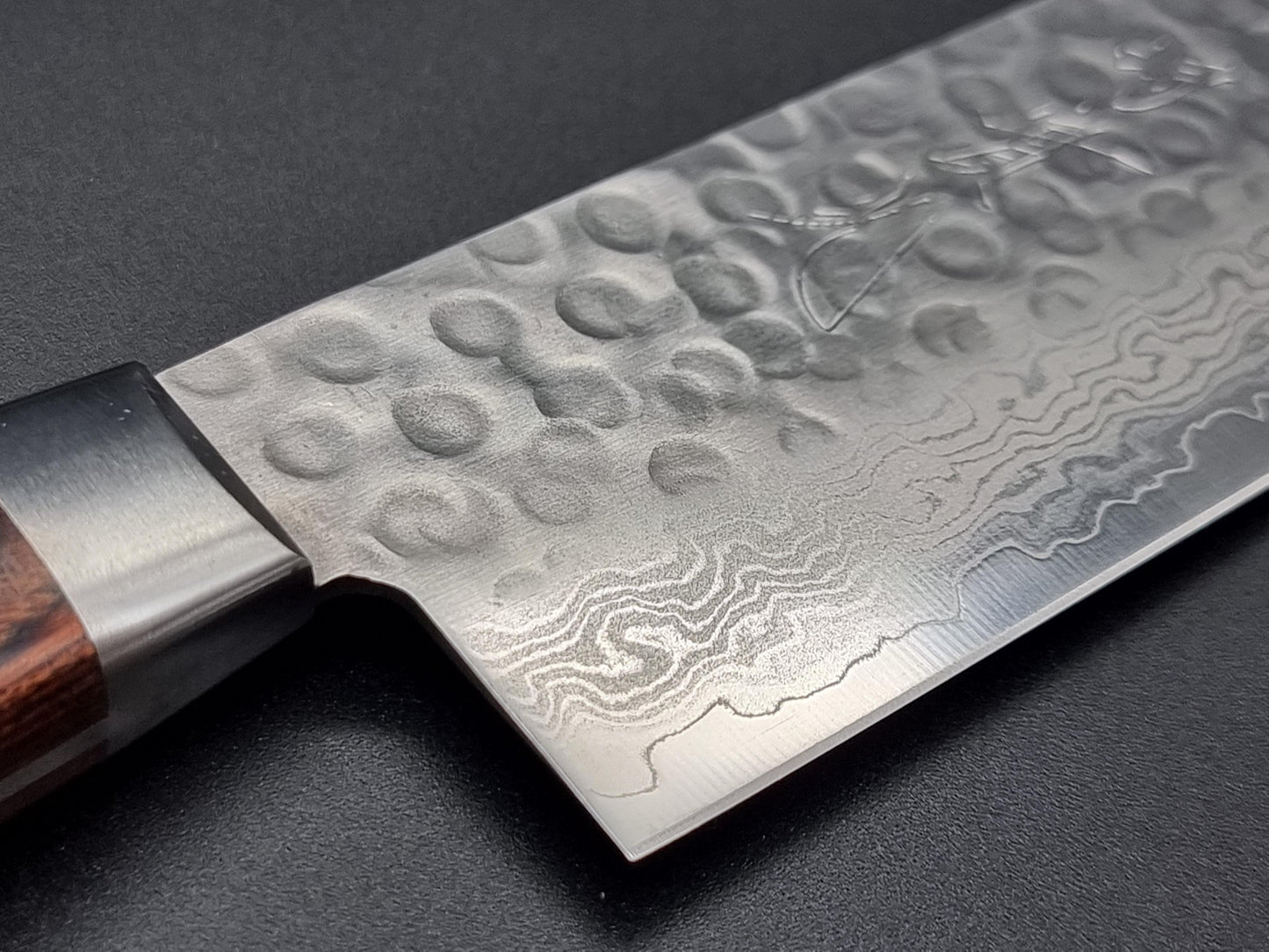Jikko VG10 Hammered Damascus 160mm Nakiri - The Sharp Chef