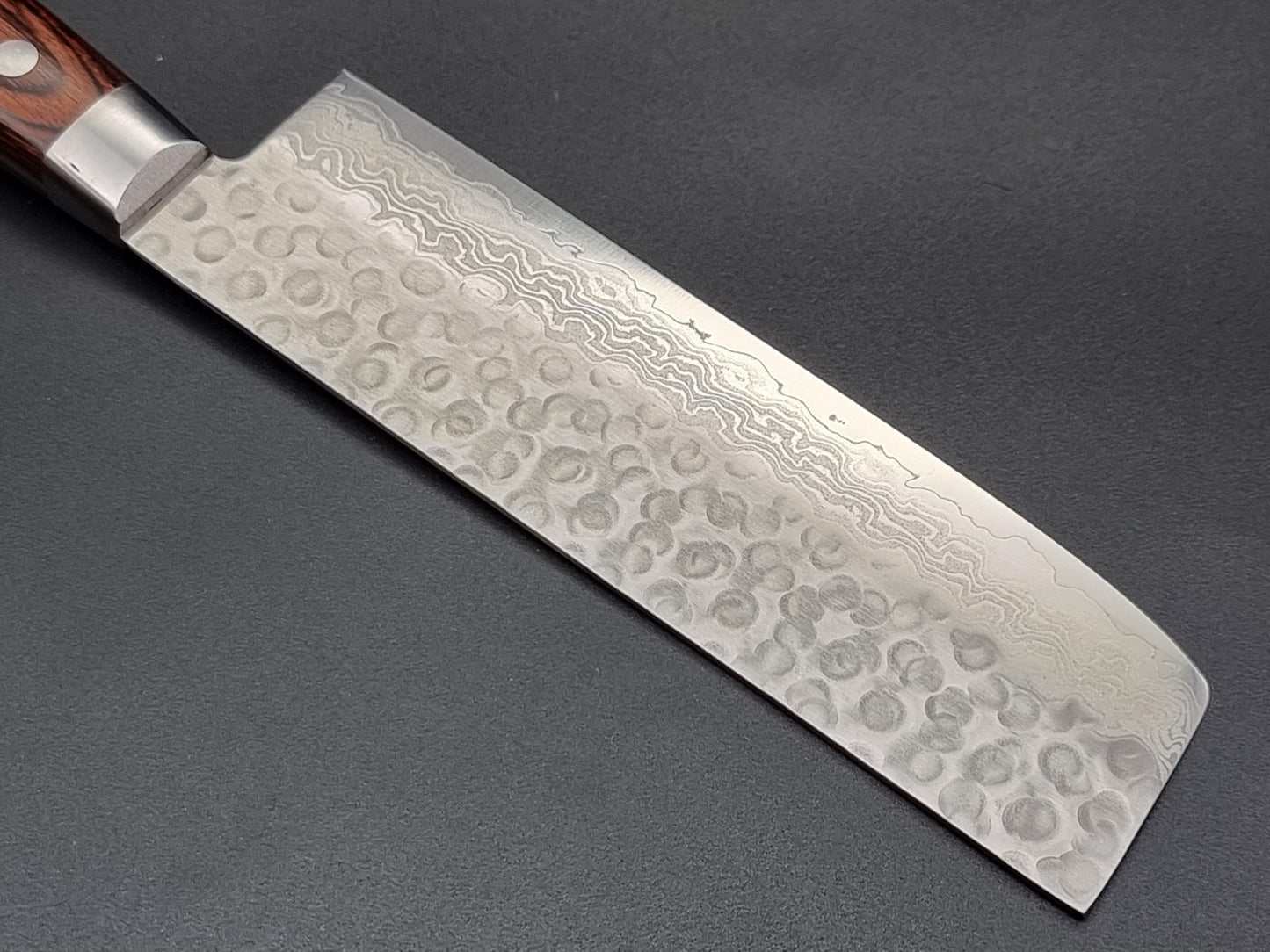 Jikko VG10 Hammered Damascus 160mm Nakiri - The Sharp Chef