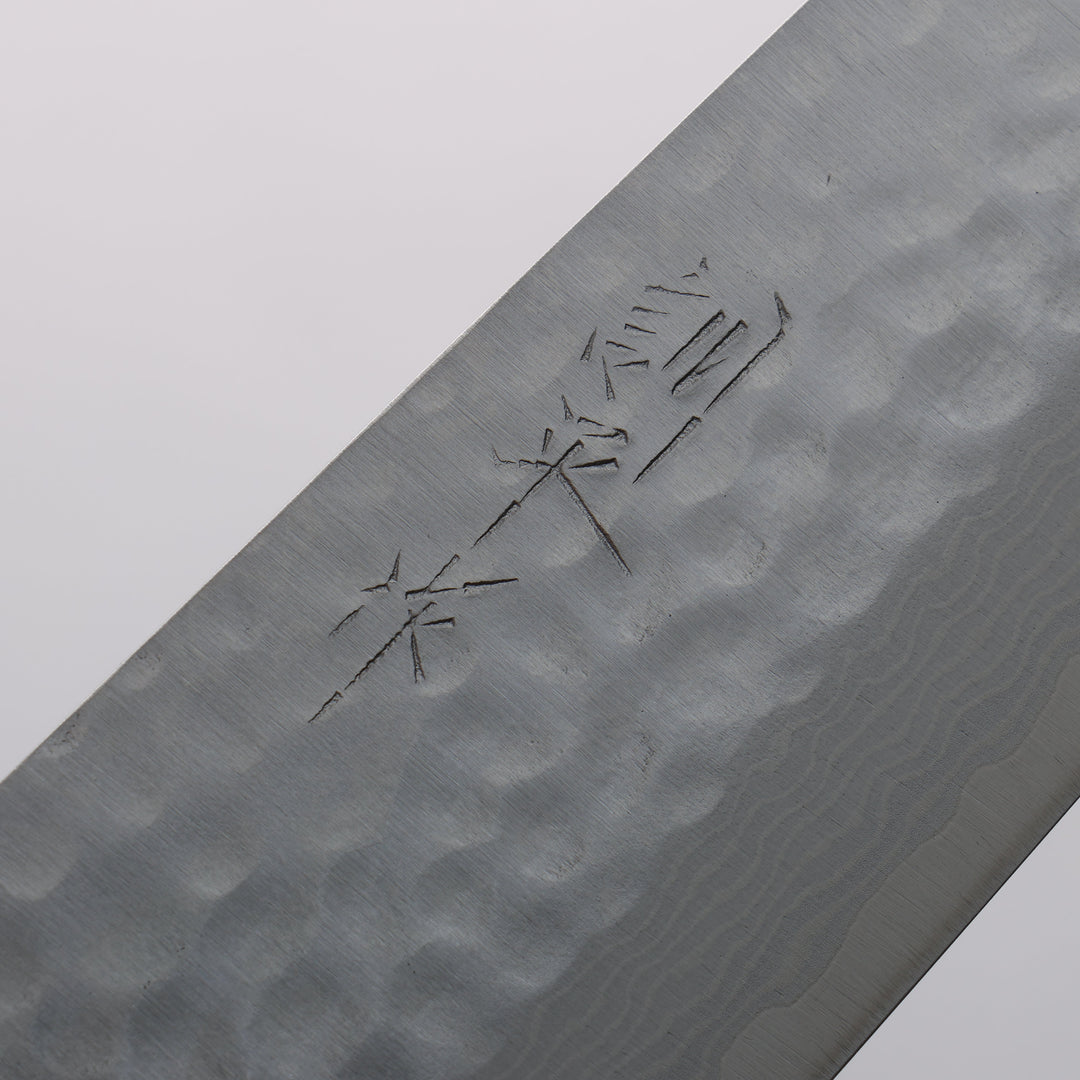 Masutani VG10 Hammered Damascus 170mm Santoku with Black Handle