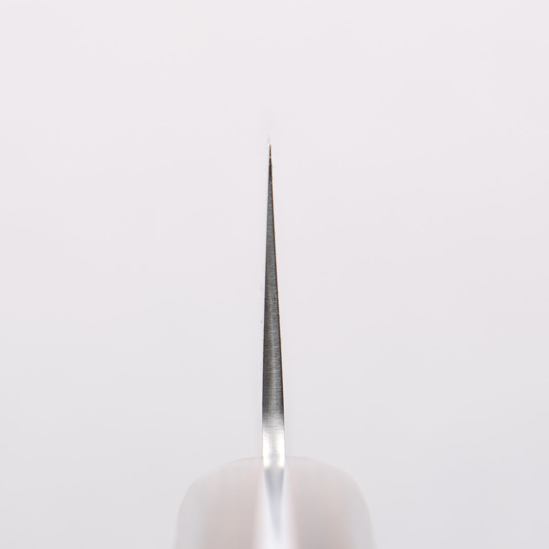 Seisuke Hamono Ginsan/Silver 3 Nashiji 180mm Santoku - Brown Handle