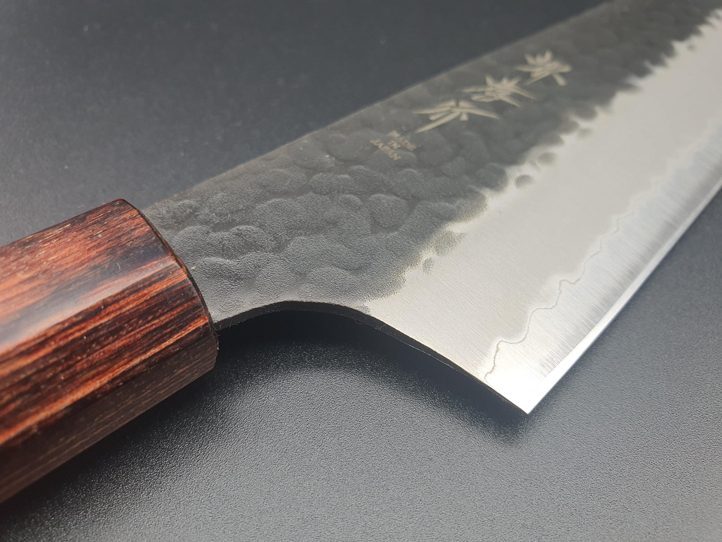 Sakai Takayuki Blue Super Kurouchi 190mm Kengata Gyuto - The Sharp Chef