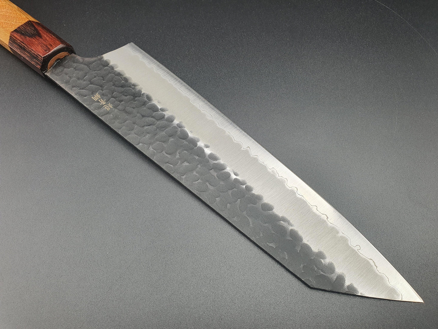 Sakai Takayuki Blue Super Kurouchi 190mm Kengata Gyuto - The Sharp Chef