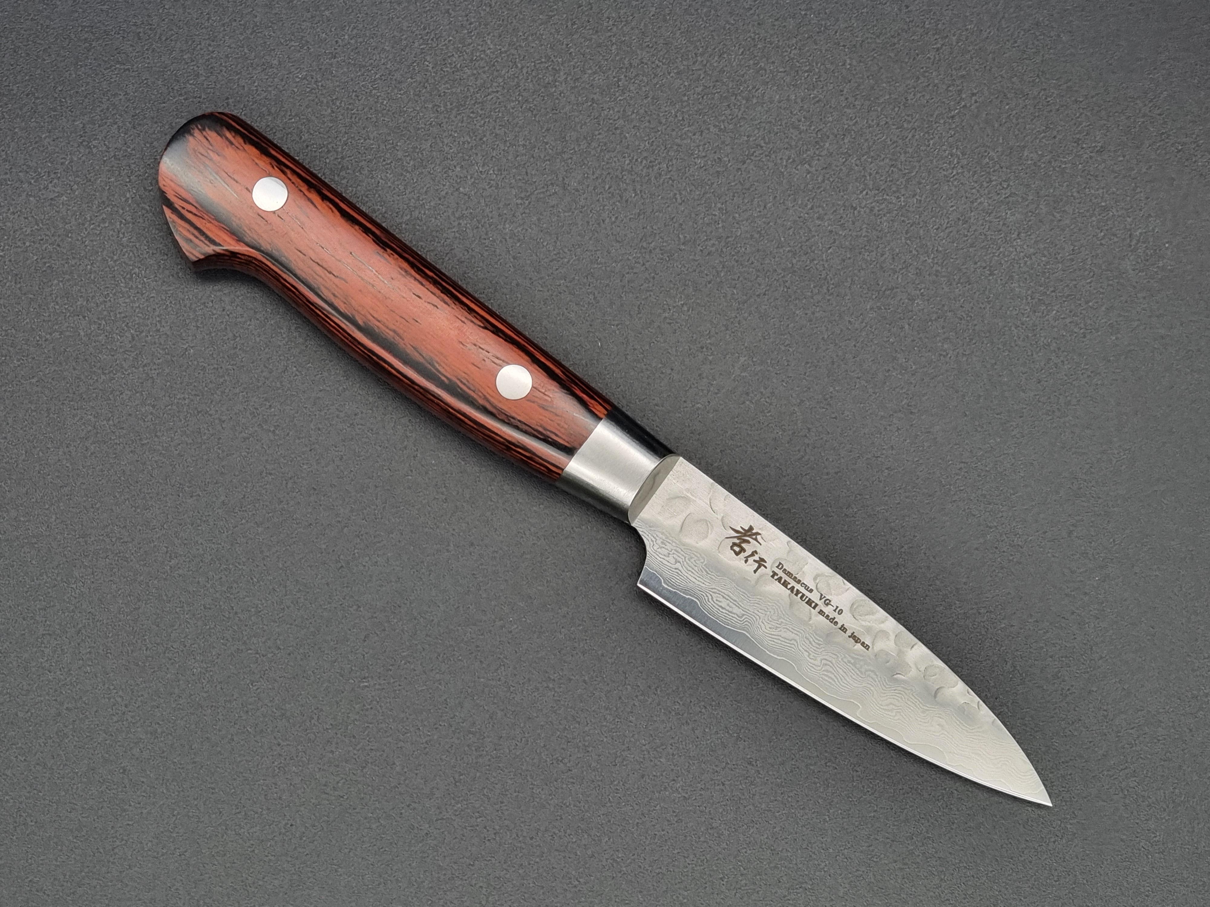 Paring Knife 90mm–Layered Damascus Steel | Japanese Knives