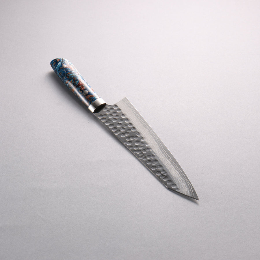 Takeshi Saji SRS13 Tsuchime 210mm Gyuto Knife with Blue Acrylic Handle