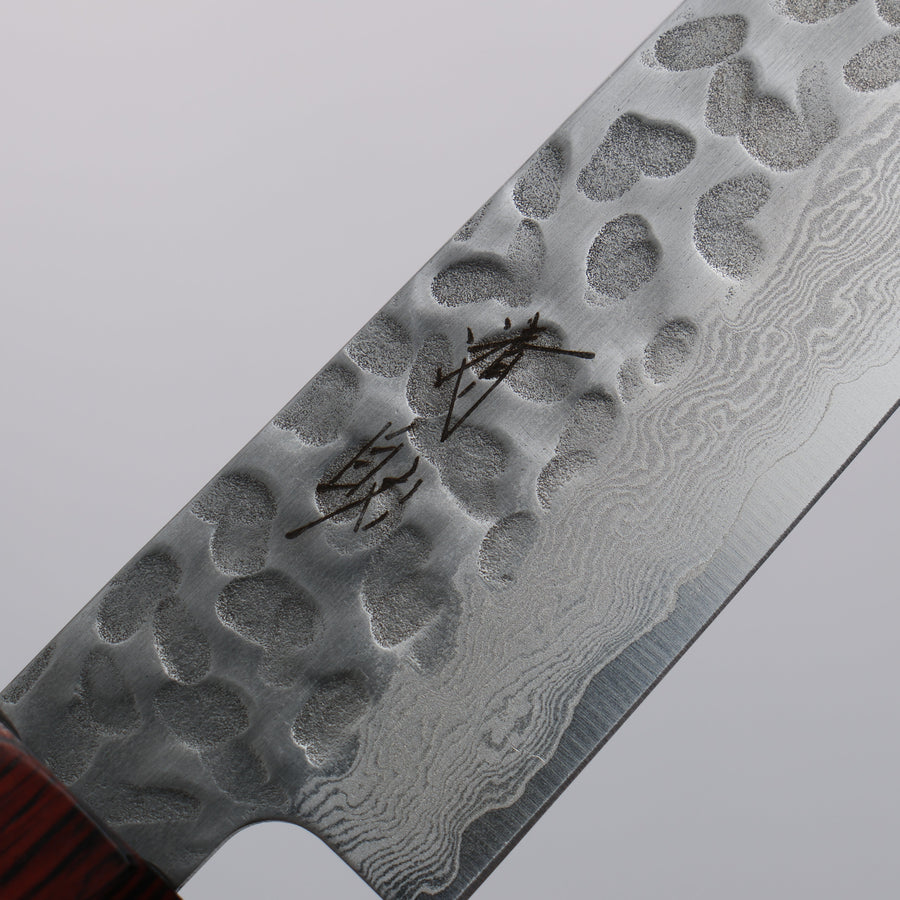 Seisuke Hamono VG10 Hammered Damascus Petty 135mm with Japanese Handle