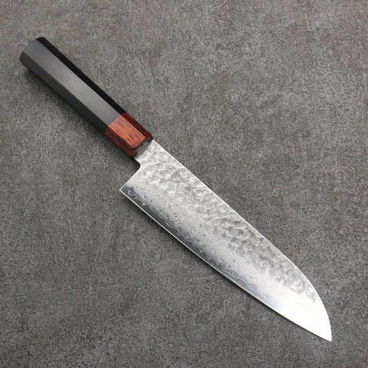 Seisuke VG10 33 Layer Hammered Damascus 180mm Santoku