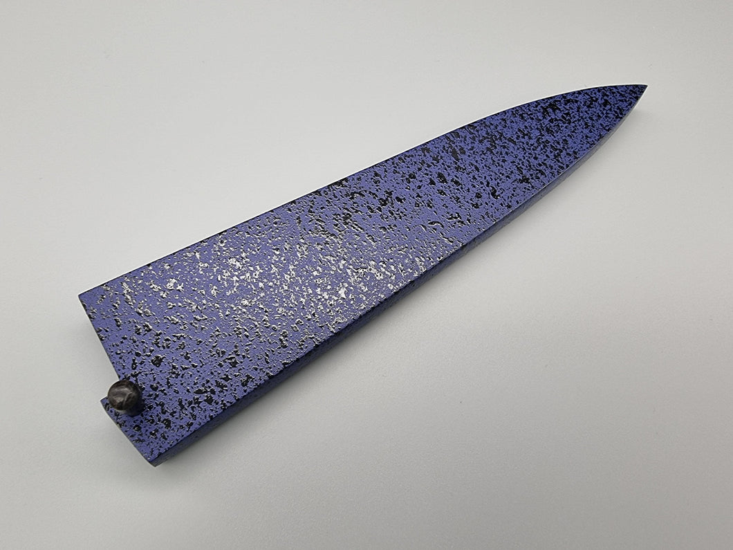 Blue Saya Sheath for 150mm Petty Knife with Ebony Pin - The Sharp Chef