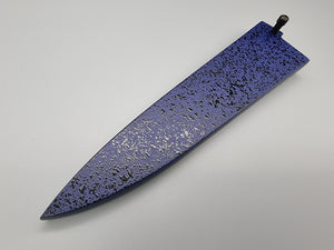 Blue Saya Sheath for 150mm Petty Knife with Ebony Pin - The Sharp Chef