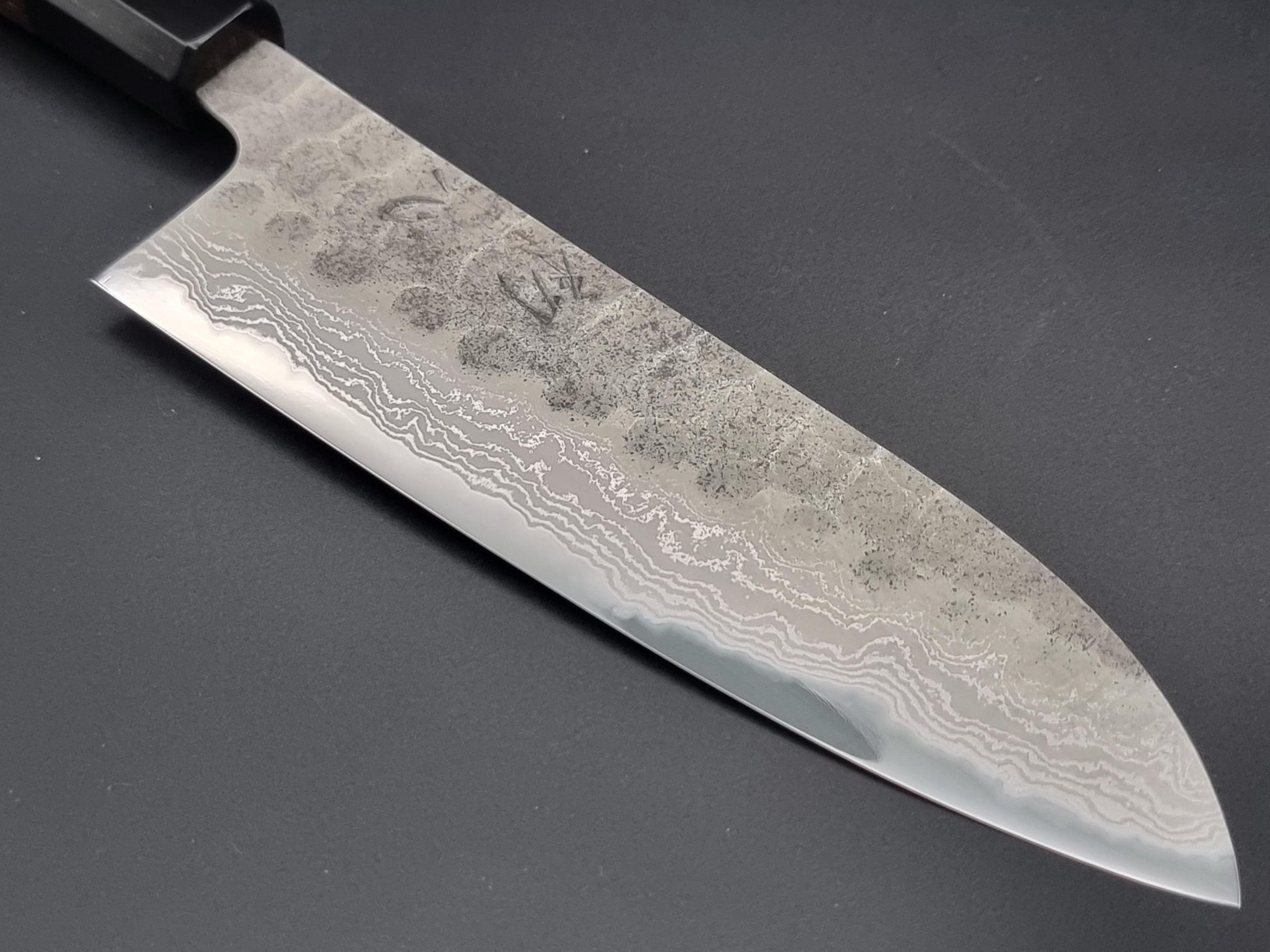 Hatsukokoro Inazuma AS Blue Super 175mm Santoku - The Sharp Chef