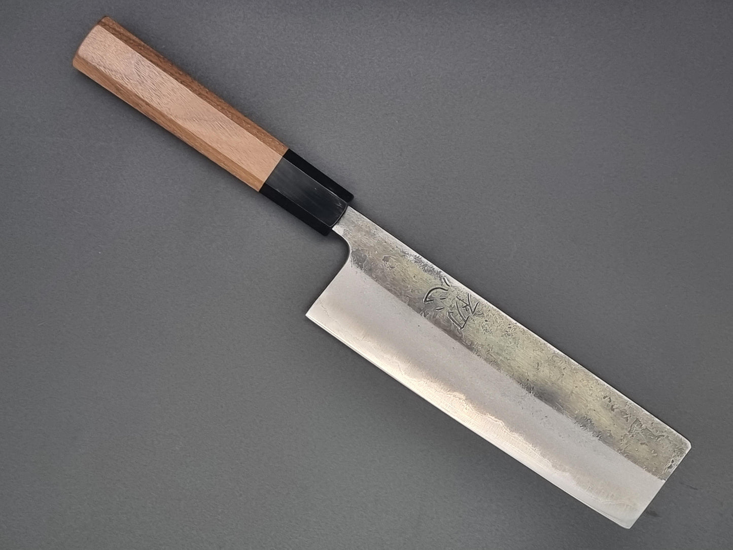 Hatsukokoro Kurosagi Blue Super (AS) Kurouchi 165mm Nakiri - The Sharp Chef