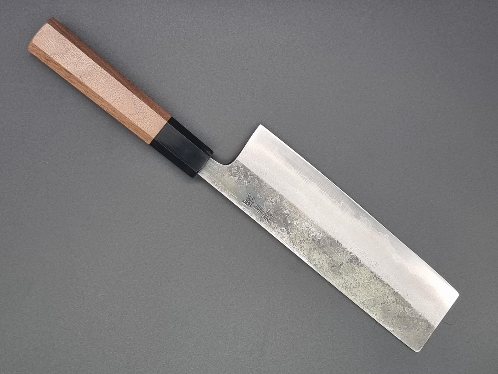 Hatsukokoro Kurosagi Blue Super (AS) Kurouchi 165mm Nakiri - The Sharp Chef