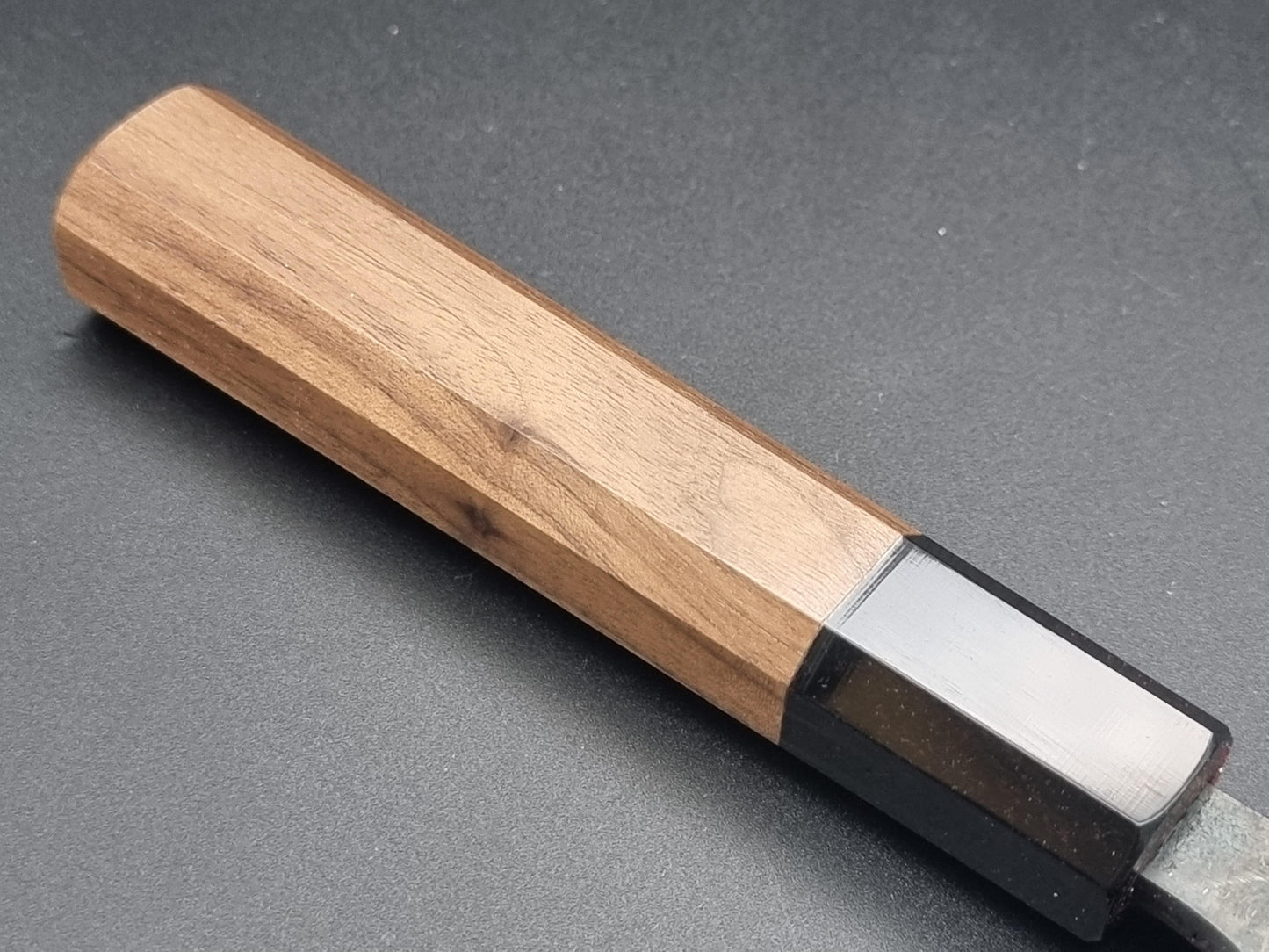 Hatsukokoro Kurosagi Blue Super (AS) Kurouchi 165mm Santoku - The Sharp Chef