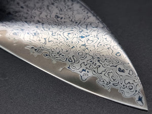 Hatsukokoro Sunaarashi VG10 Damascus 180mm Santoku - The Sharp Chef