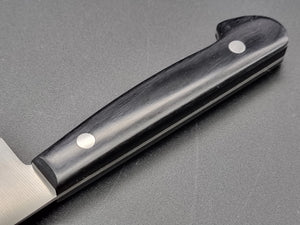 Iseya Molybdenum Steel 150mm Petty Utility Knife with Black Handle - The Sharp Chef