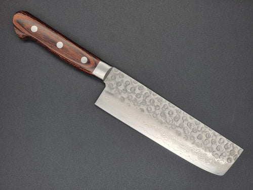 Jikko VG10 Hammered Damascus 160mm Nakiri - The Sharp Chef