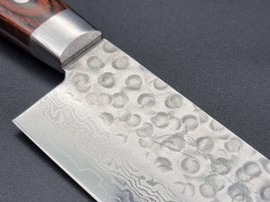 Jikko VG10 Hammered Damascus 160mm Nakiri - The Sharp Chef