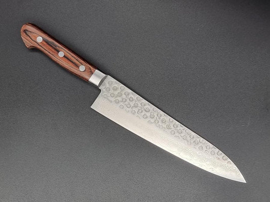 Jikko VG10 Hammered Damascus 180mm Gyuto - The Sharp Chef