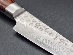Jikko VG10 Hammered Damascus 80mm Paring - The Sharp Chef