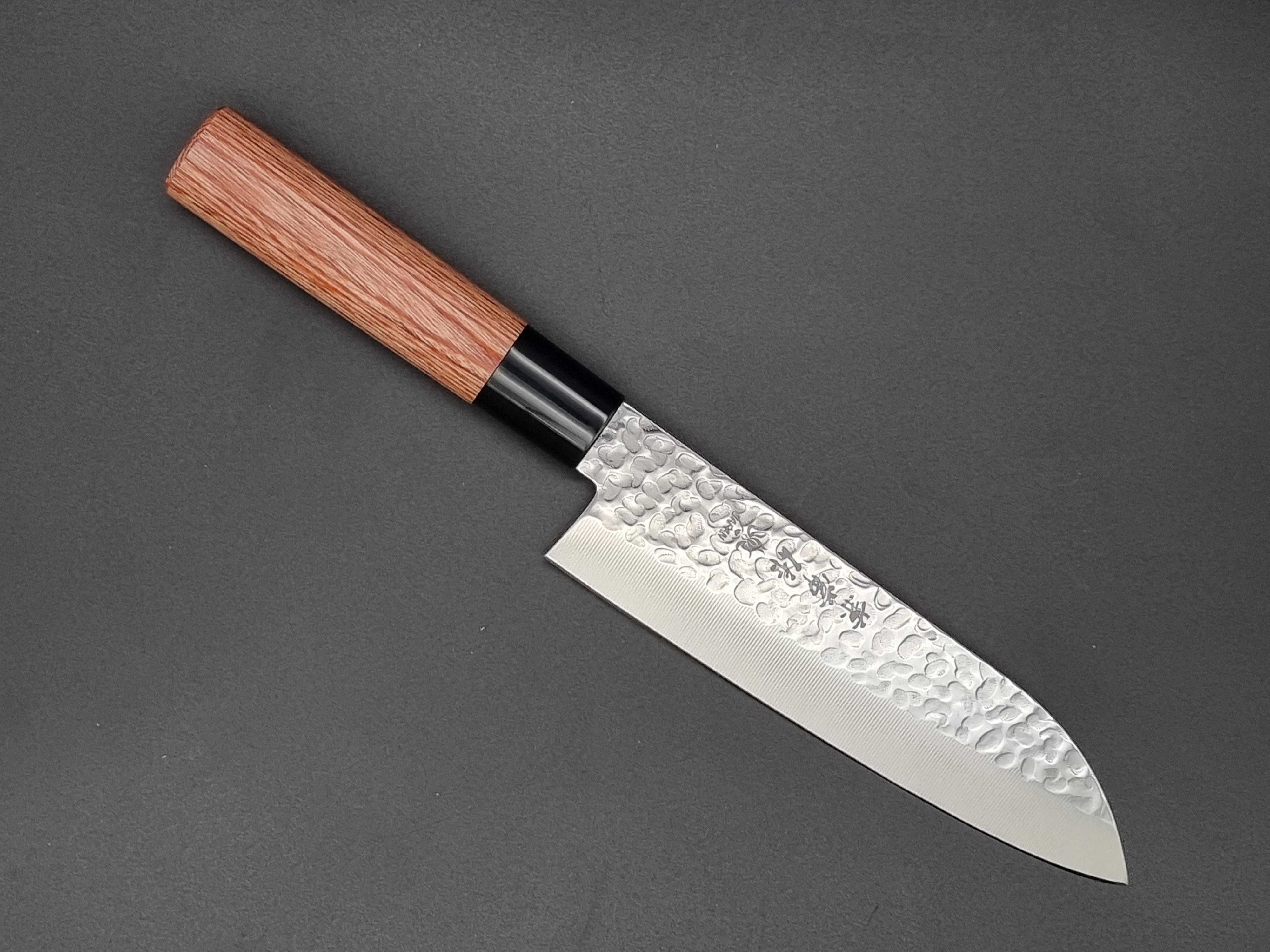 Kanetsune Hammered Stainless 165mm Santoku – The Sharp Chef