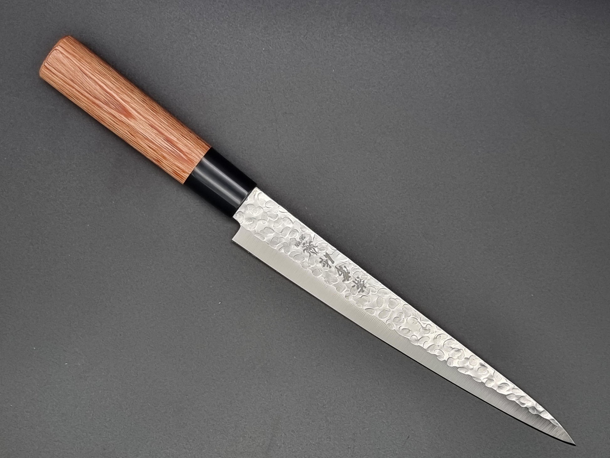 Kanetsune Hammered Stainless 240mm Sujihiki - The Sharp Chef