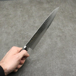 Kanetsune Hammered VG1 180mm Gyuto with Black Handle - The Sharp Chef