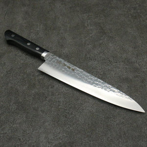 Kanetsune Hammered VG1 210mm Gyuto with Black Handle - The Sharp Chef