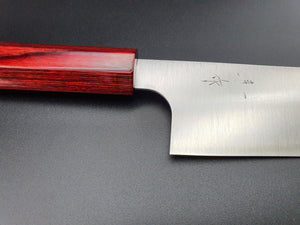 Kei Kobayashi R2 Migaki 210mm Gyuto with Red Lacquer Handle - The Sharp Chef