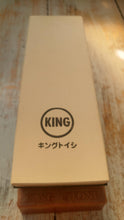 King KW65 Two Sided Sharpening Stone with Base - 1000 and 6000 grit - The Sharp Chef