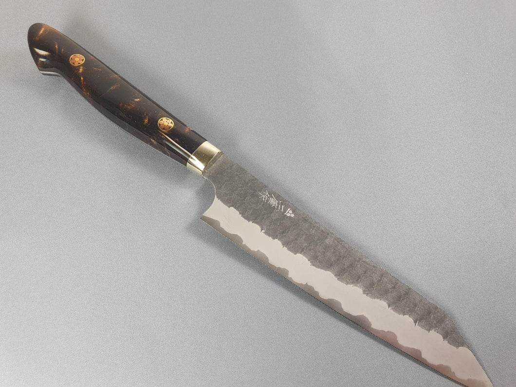 Nigara Hamono SG2 Tsuchime Kurouchi 150mm Kiritsuke Petty - The Sharp Chef