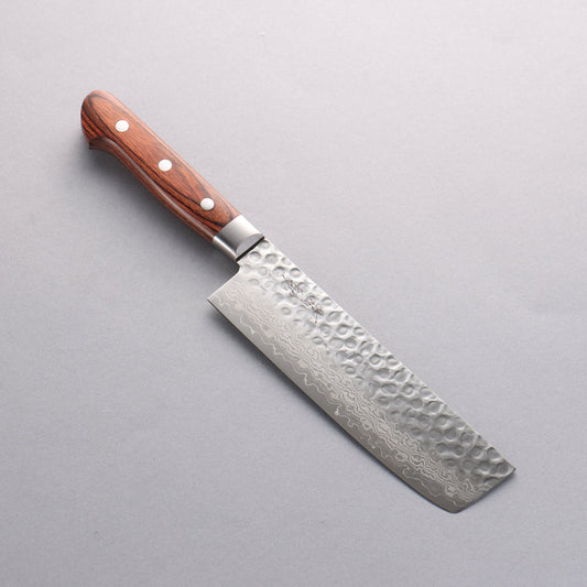 Seisuke Hamono VG10 Hammered Damascus 165mm Nakiri