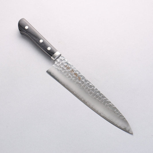 Kanetsune Hammered VG1 210mm Gyuto with Black Handle