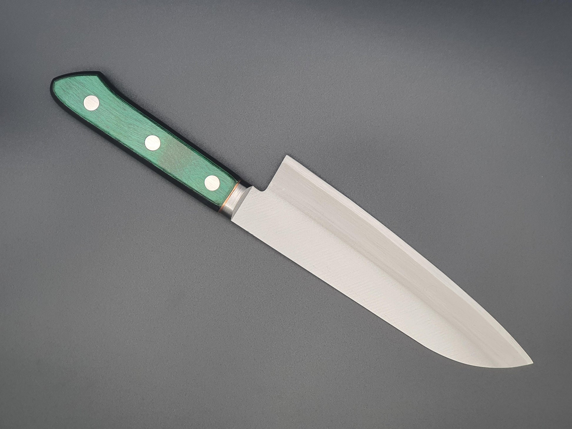 Sakai Kikumori Blue 1 Migaki 140mm Santoku - The Sharp Chef