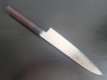 Sakai Takayuki AUS10 45 Layer Hammered Damascus 240mm Gyuto with Shitan Handle - The Sharp Chef