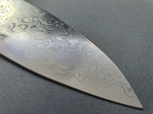 Sakai Takayuki AUS10 45 Layer Mirror Damascus 210mm Gyuto - The Sharp Chef