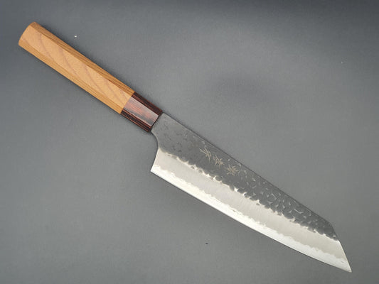 Sakai Takayuki Blue Super Kurouchi 190mm Kengata Gyuto - The Sharp Chef