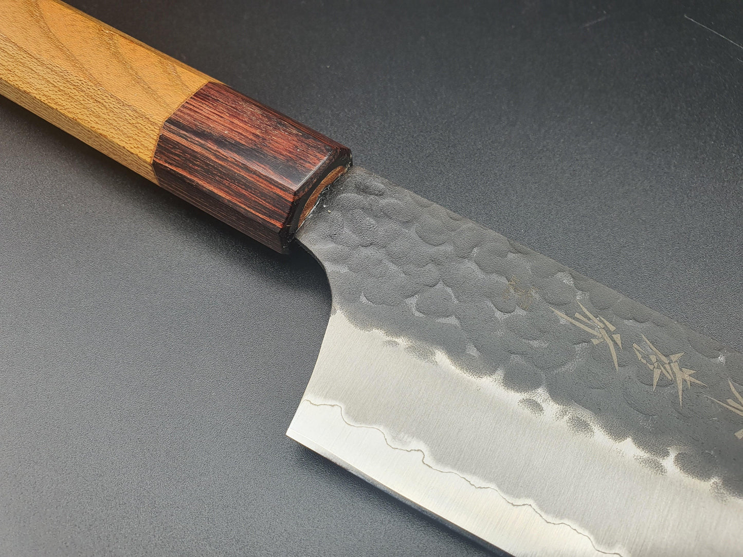 Sakai Takayuki Blue Super Kurouchi 190mm Kengata Gyuto - The Sharp Chef