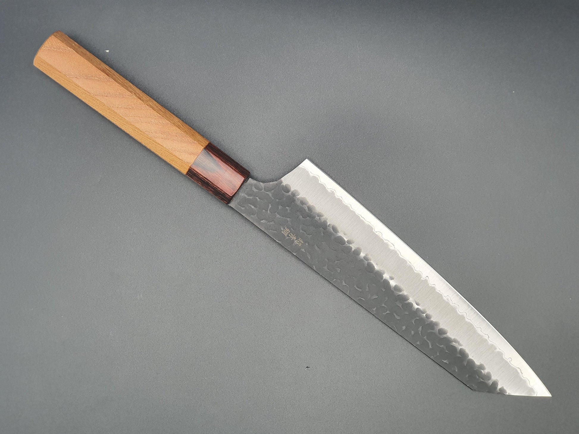 Sakai Takayuki Blue Super Kurouchi 190mm Kengata Gyuto - The Sharp Chef