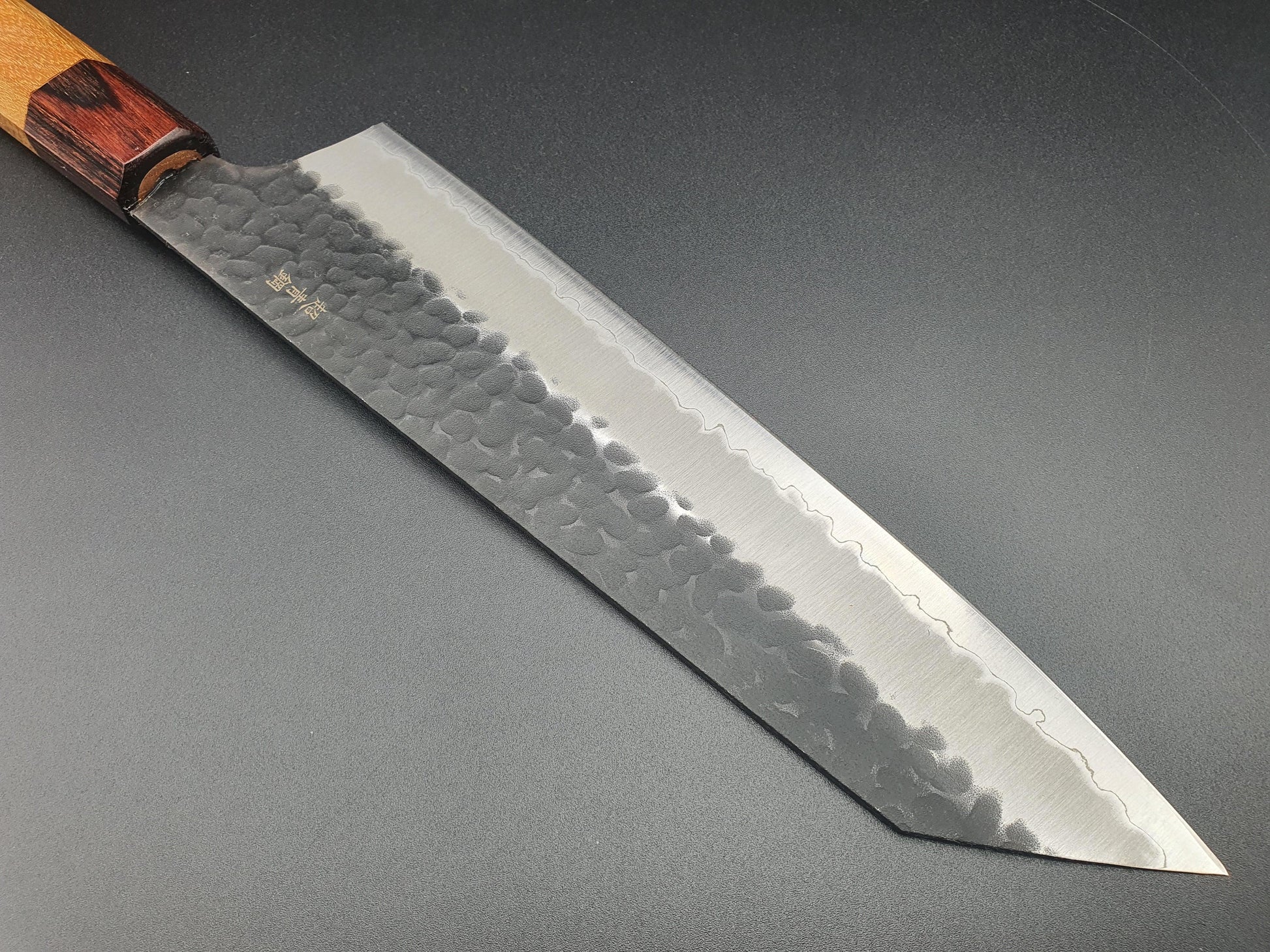 Sakai Takayuki Blue Super Kurouchi 190mm Kengata Gyuto - The Sharp Chef