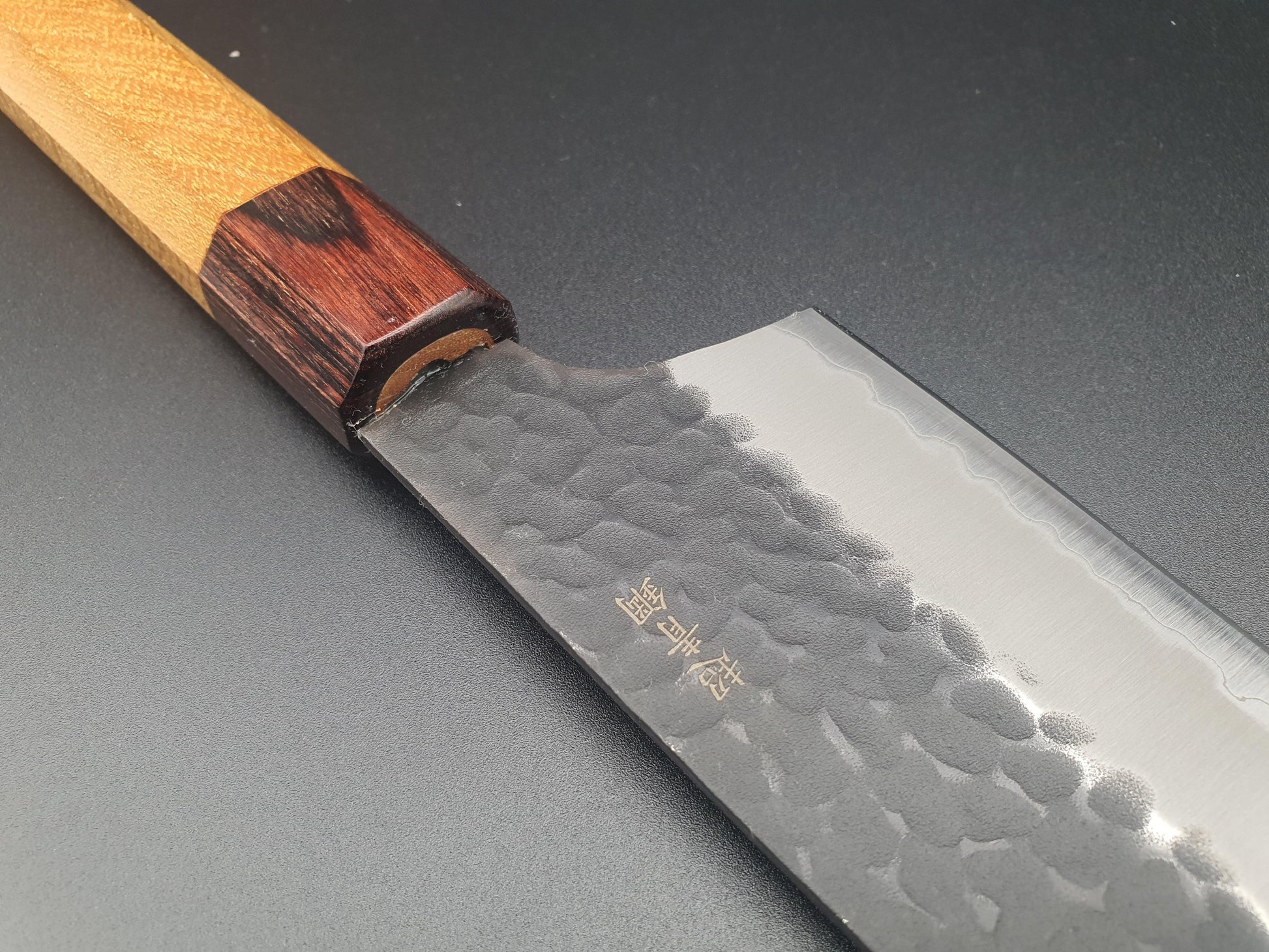 Sakai Takayuki Blue Super Kurouchi 190mm Kengata Gyuto - The Sharp Chef