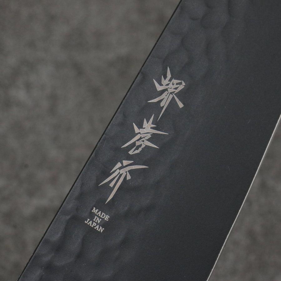 Sakai Takayuki Kurokage VG10 Hammered 160mm Kiritsuke Santoku with Teflon Coating - The Sharp Chef