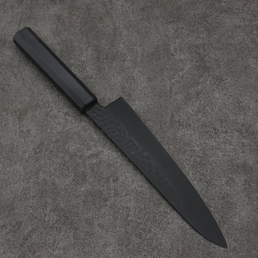 Sakai Takayuki Kurokage VG10 Hammered 210mm Gyuto with Teflon Coating - The Sharp Chef