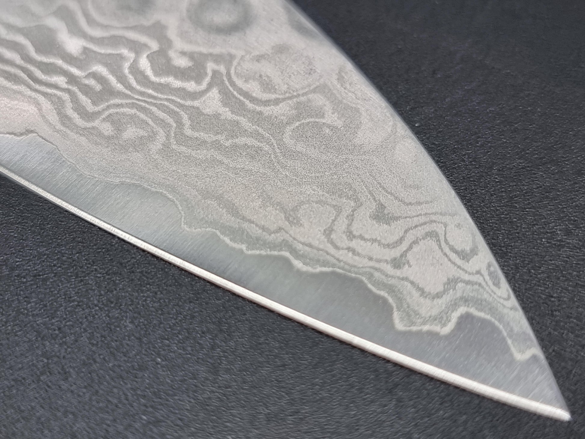 Sakai Takayuki VG10 17 Layer Hammered Damascus 180mm Gyuto with Green Handle - The Sharp Chef