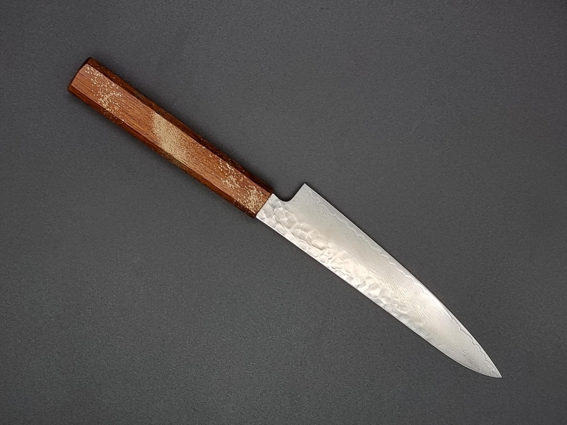 Sakai Takayuki VG10 33 Layer Hammered Damascus 150mm Petty with Special Handle - The Sharp Chef