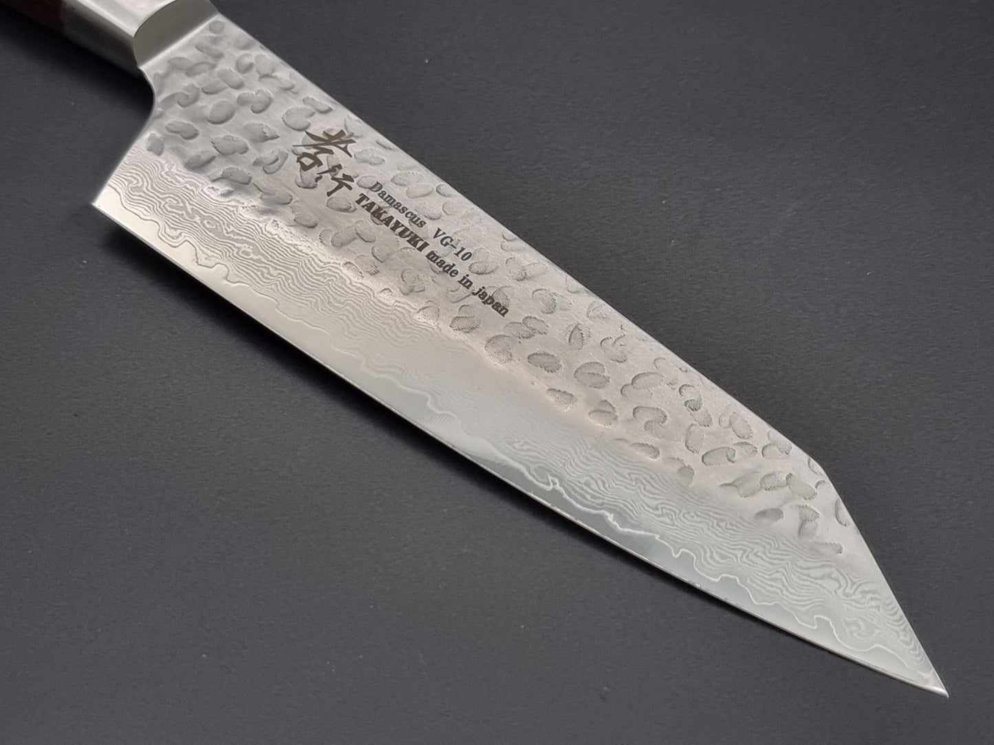 Sakai Takayuki VG10 33 Layer Hammered Damascus 160mm Kiritsuke Santoku - The Sharp Chef