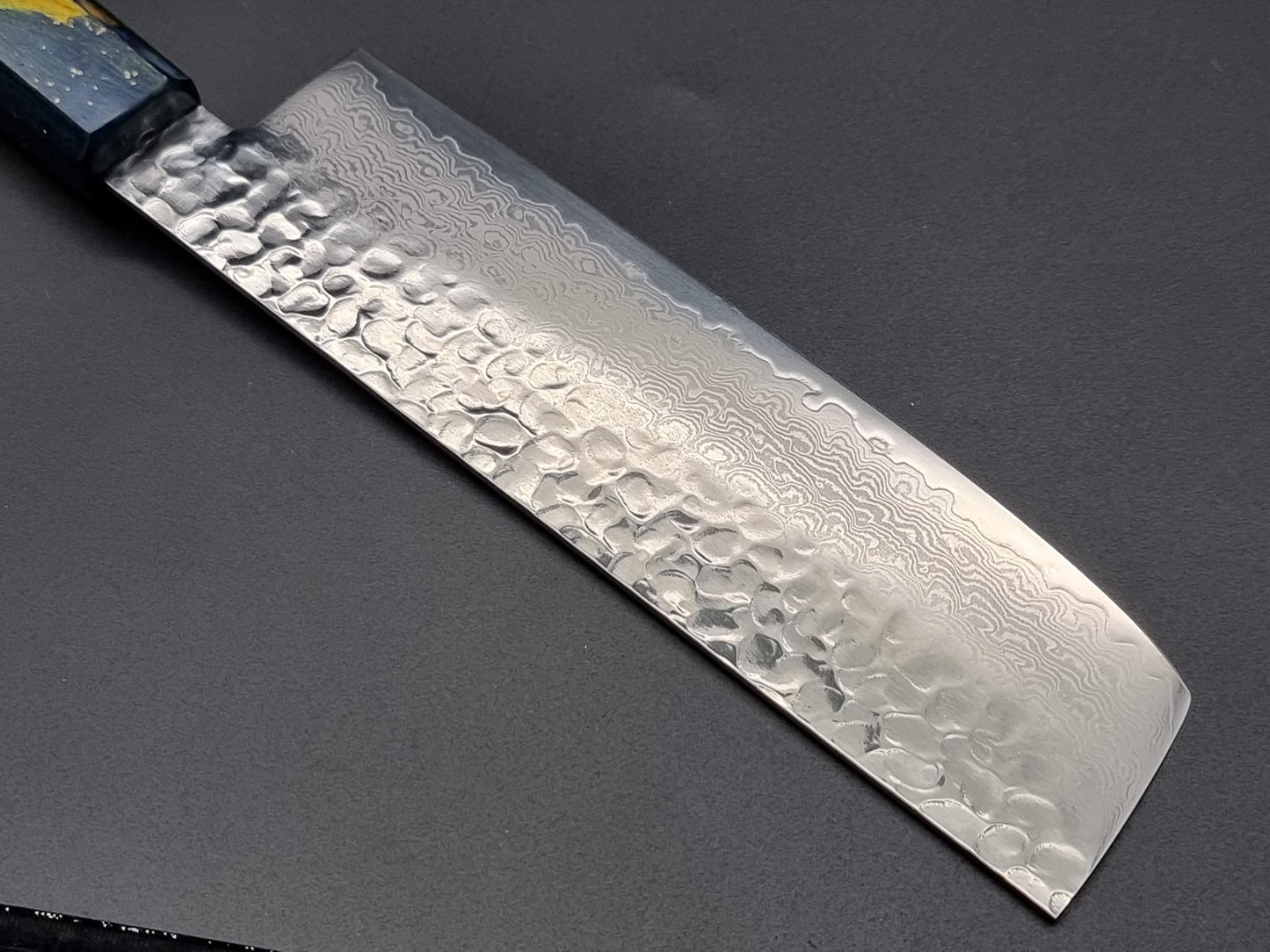 Sakai Takayuki VG10 33 Layer Hammered Damascus 160mm Nakiri with Special Handle - The Sharp Chef