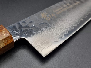 Sakai Takayuki VG10 33 Layer Hammered Damascus 210mm Gyuto with Special Handle - The Sharp Chef