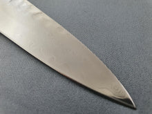 Sakai Takayuki VG10 33 Layer Hammered Damascus 240mm Sujihiki with Angled Wenge Handle - The Sharp Chef