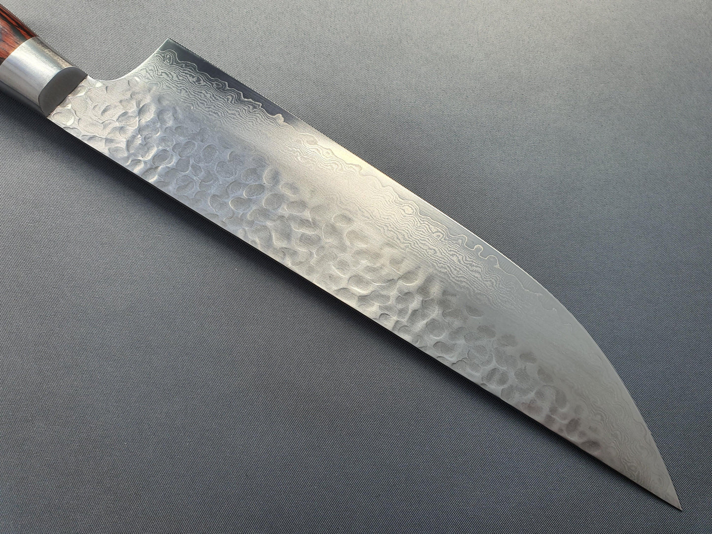 Sakai Takayuki VG10 33 Layer Hammered Damascus Butchers Japanese Knife 210mm - The Sharp Chef