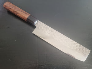 Seisuke Hamono AUS10 Hammered Damascus 175mm Nakiri - The Sharp Chef